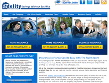 Tablet Screenshot of fidelityinsgroup.com